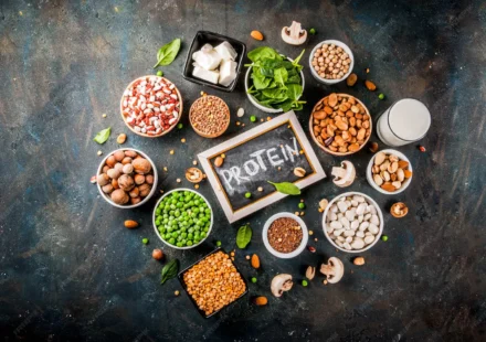 Vegetarian Protein, High Protein Veg Foods, TipsToWell, Healthy Diet, Plant Based Protein, Soya Chunks, Paneer, Lentils, Wellness, Muscle Building Veg Diet, Healthy Eating, Nutrition Image