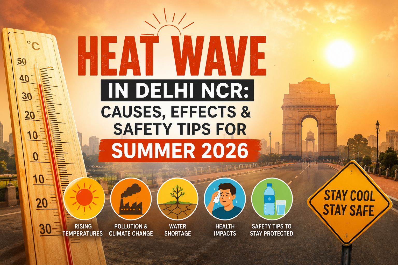 Heat Wave in Delhi NCR: Causes, Effects & Safety Tips for Summer 2026