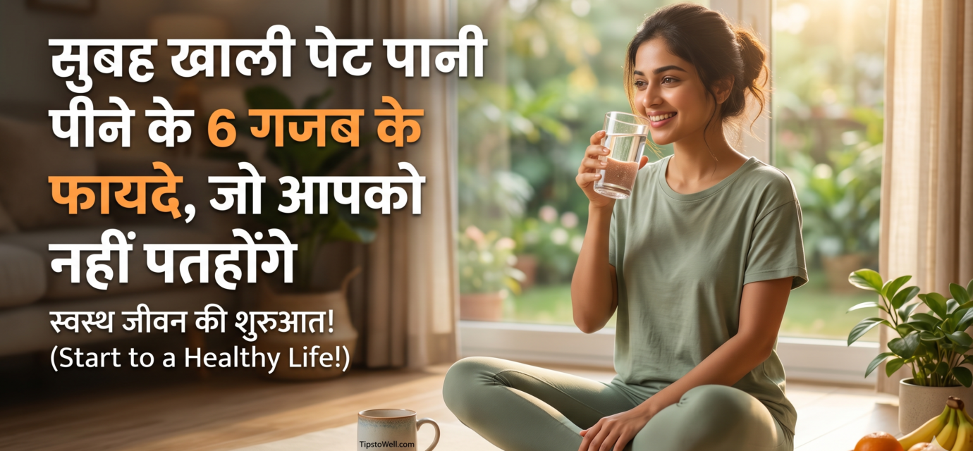 सुबह खाली पेट पानी पीने के 6 गजब के फायदे, जो आपको नहीं पता होंगे